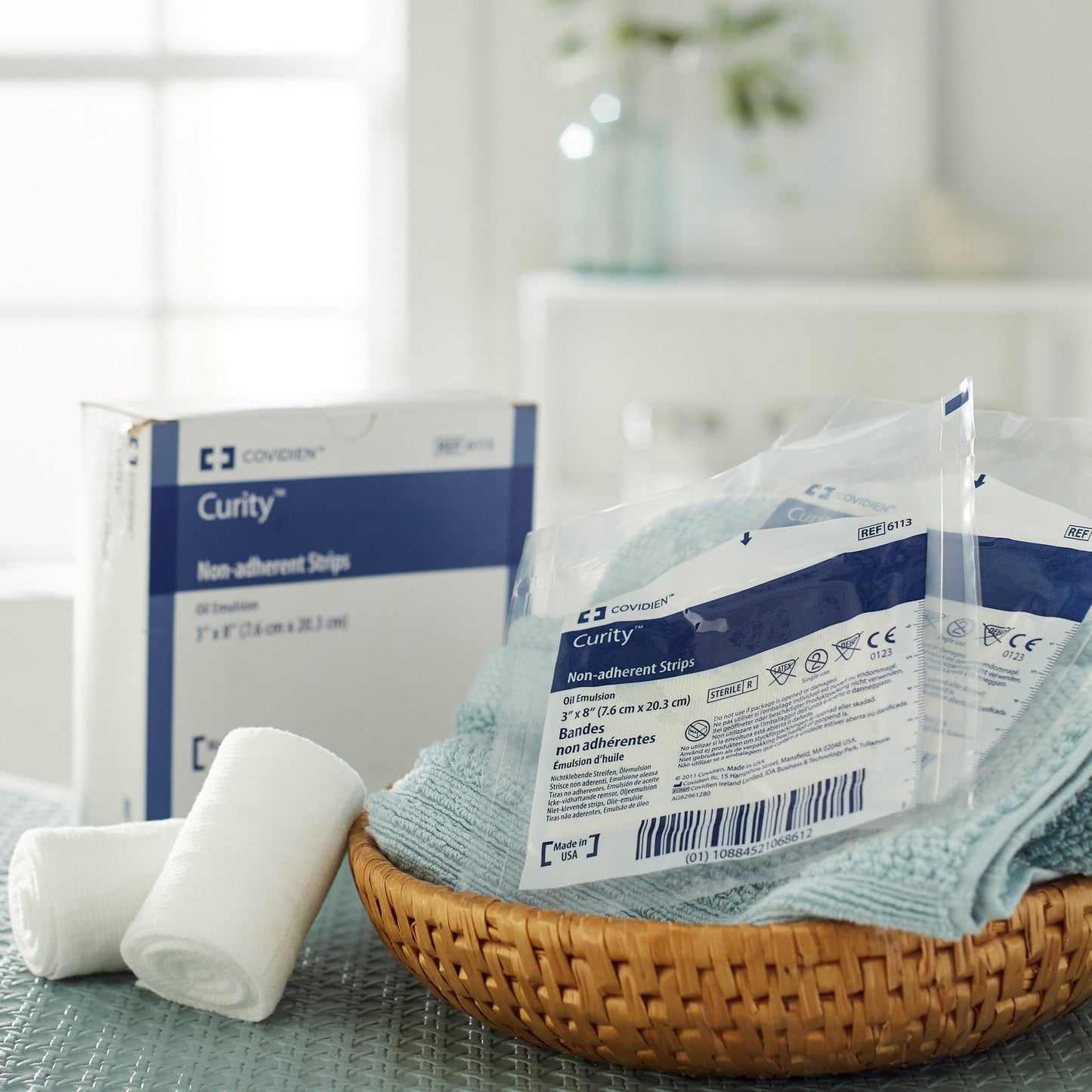 Curity™ Oil Emulsion Impregnated Dressing, 3 x 8 Inch