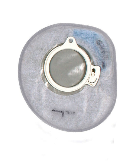 Coloplast 12345 Assura 2-Piece Closed End Transparent Ostomy Pouch, Red Match