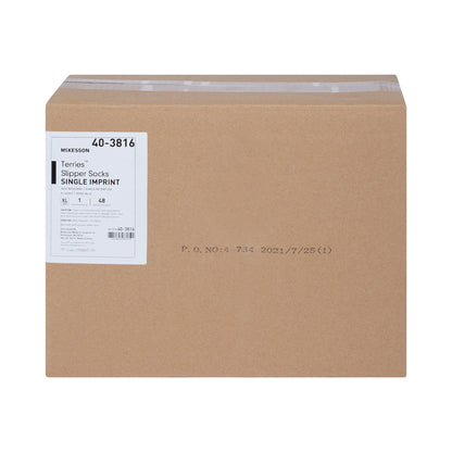 McKesson Terries Slipper Socks, Extra Large by McKesson Brand product image - view 7