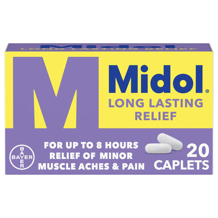Bayer 31284357122 Midol Long Lasting Relief Caplets