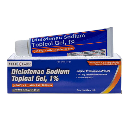 Geri-Care S140-01-GCP 1% Diclofenac Sodium Topical Gel NSAID Arthritis Pain Reliever