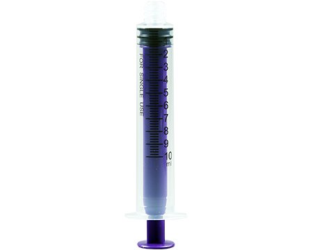 Vesco Medical VED-610B Vesco Enteral / Oral Syringe, 10 mL, Enfit Tip, Flat Top Style