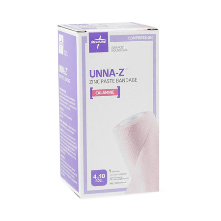 Medline NONUNNA4 Unna-Z Unna Boot with Zinc Oxide and Calamine, 4 Inch x 10 Yard