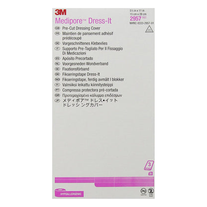 3M™ Medipore™ Dress-It Dressing Retention Tape with Liner, 5-7/8 x 11 Inch