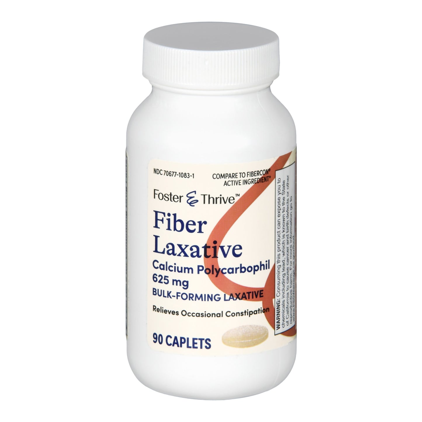 Foster & Thrive™ Fiber Laxative Calcium Polycarbophil 625 mg Caplets