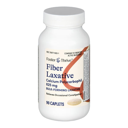 Foster & Thrive™ Fiber Laxative Calcium Polycarbophil 625 mg Caplets