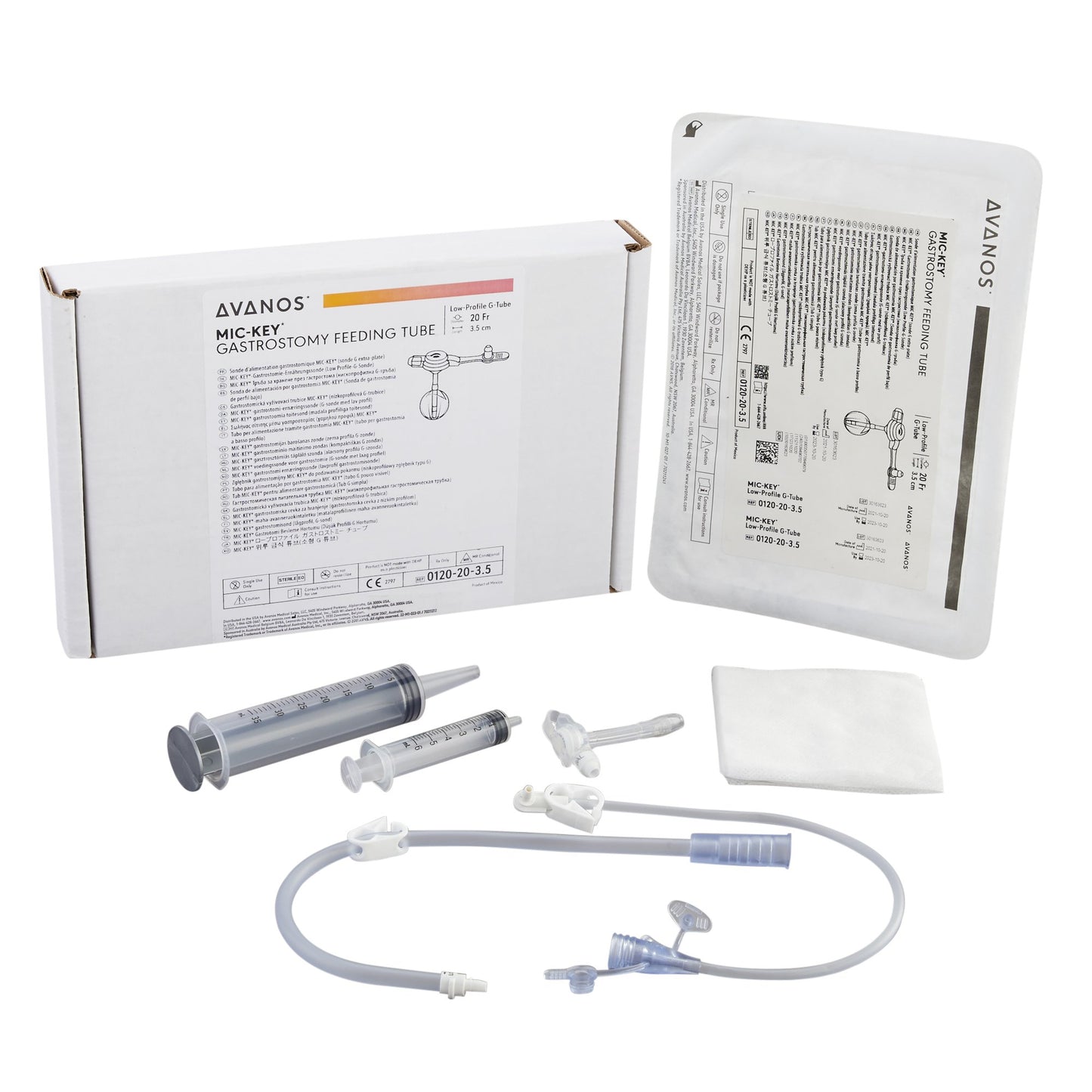 Mic-Key® Low Profile Gastrostomy Feeding Tube Kit, 20 Fr., 3.5 cm Tube