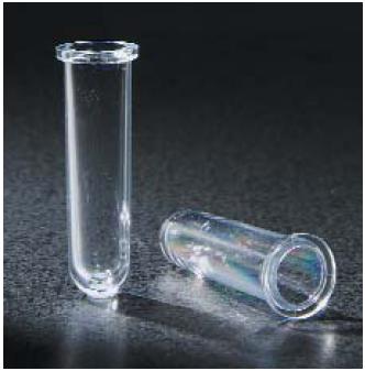 Globe Scientific 5530 Sysmex Reaction Tube, 10 x 30 mm, 0.8 mL Volume