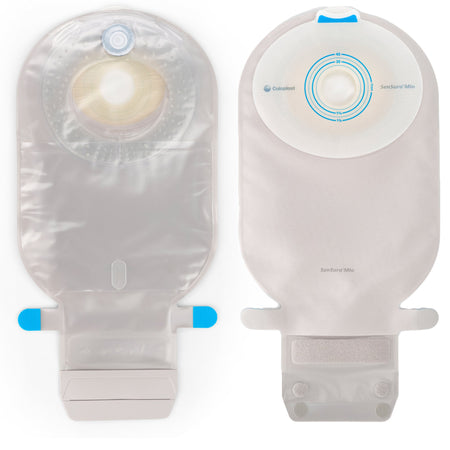 Coloplast 10482 SenSura Mio Flat 1-Piece Transparent Ostomy Pouch, 25 mm Stoma