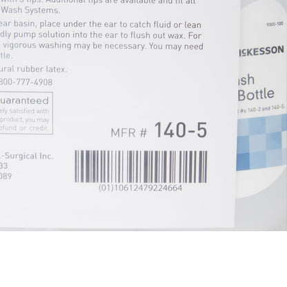McKesson Ear Wash System with Rigid Tube and Three Eartips