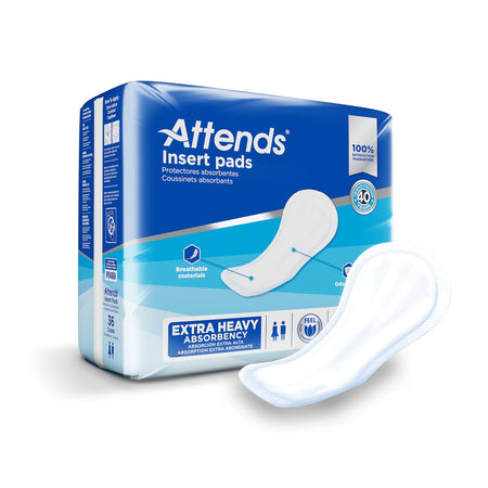 Attends IP0400A Insert Pad Incontinence Liner, One Size Fits Most, 16-1/2 Inch Length