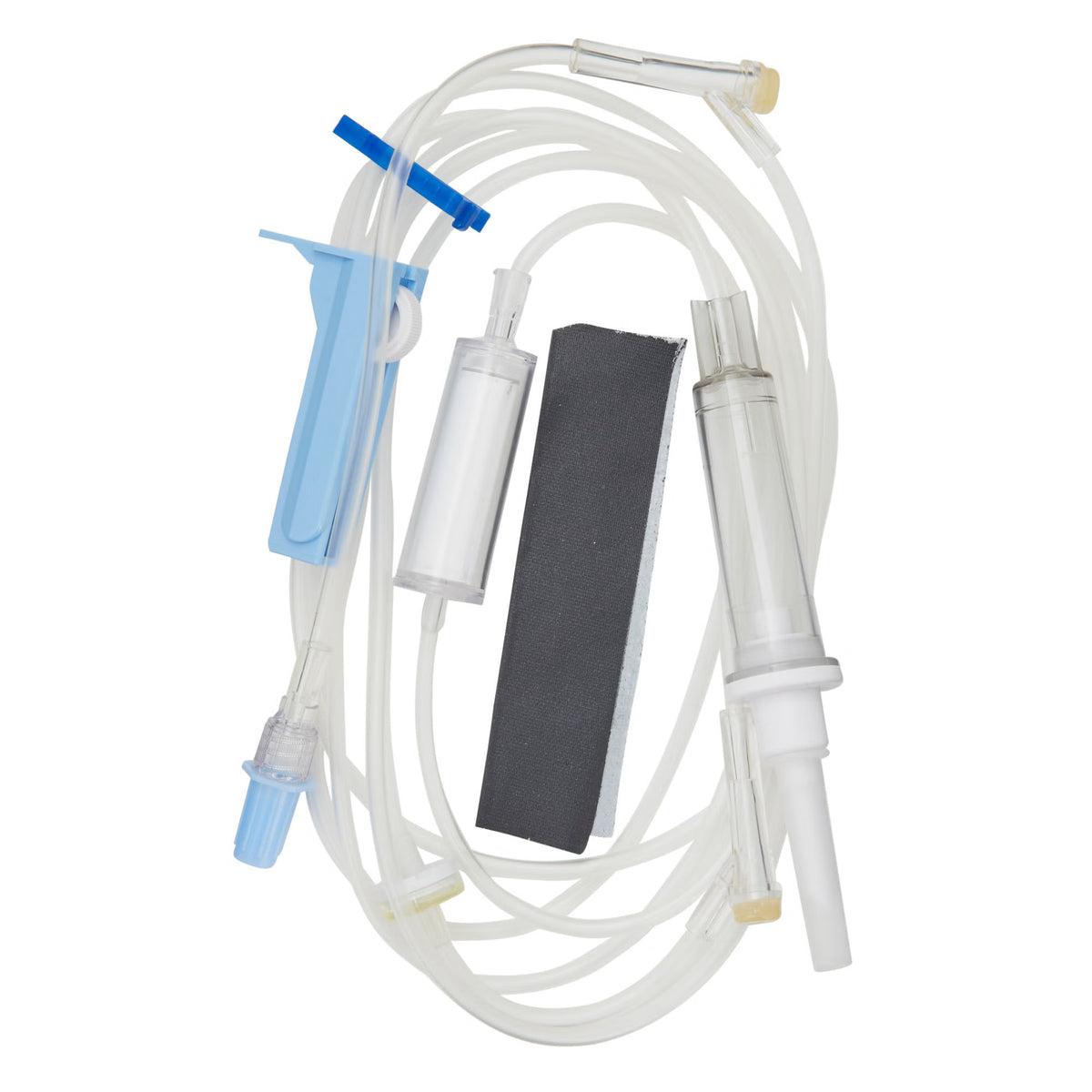 Baxter 2C6571 CONTINU-FLO 105-inch primary IV tubing set with 0.2-micron filter, two INTERLINK injection sites and backcheck valve