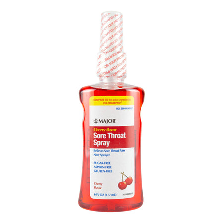 Major Pharmaceuticals 904630521 Phenol Sore Throat Relief, 6-ounce spray bottle