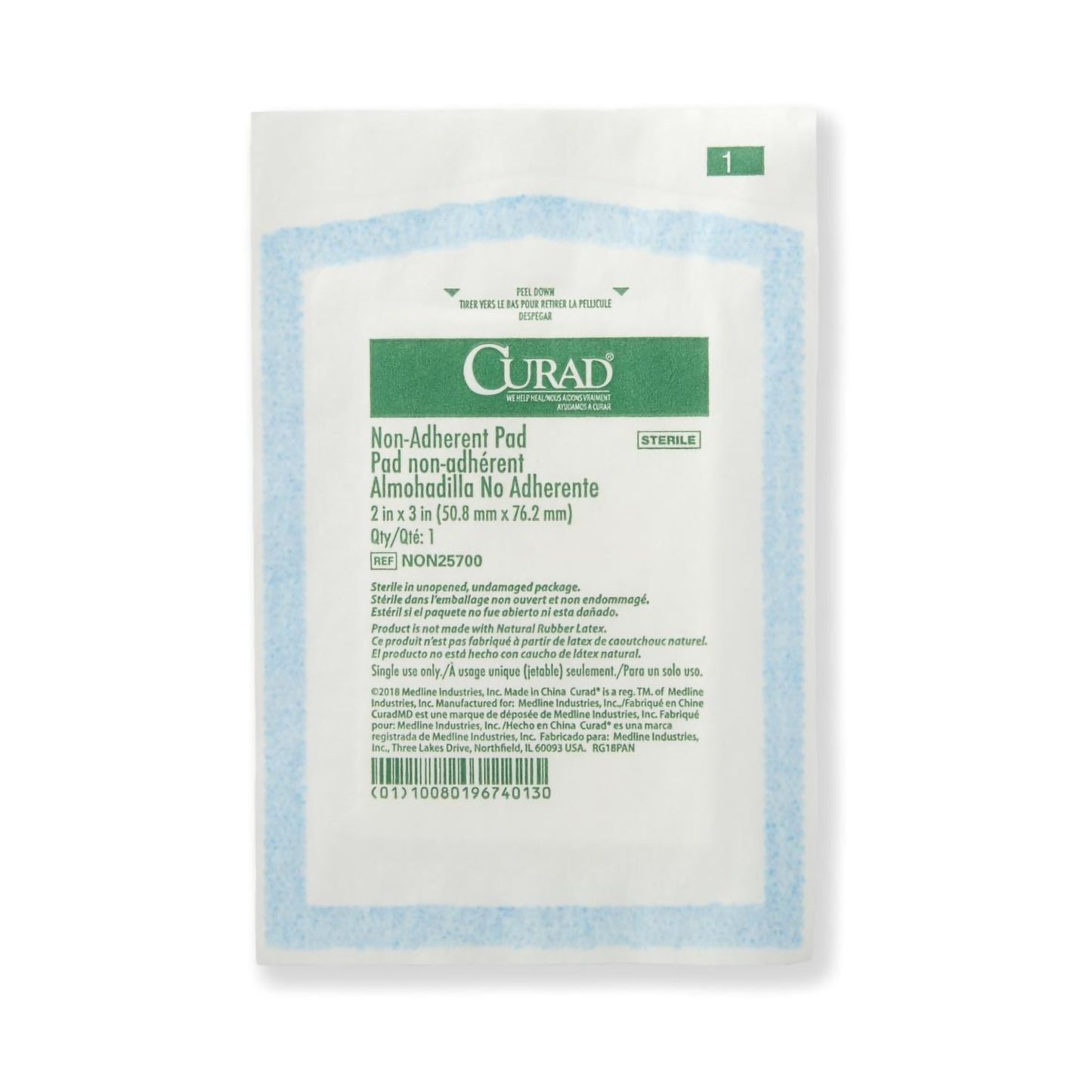 Curad® Nonadherent Dressing, 2 x 3 Inch