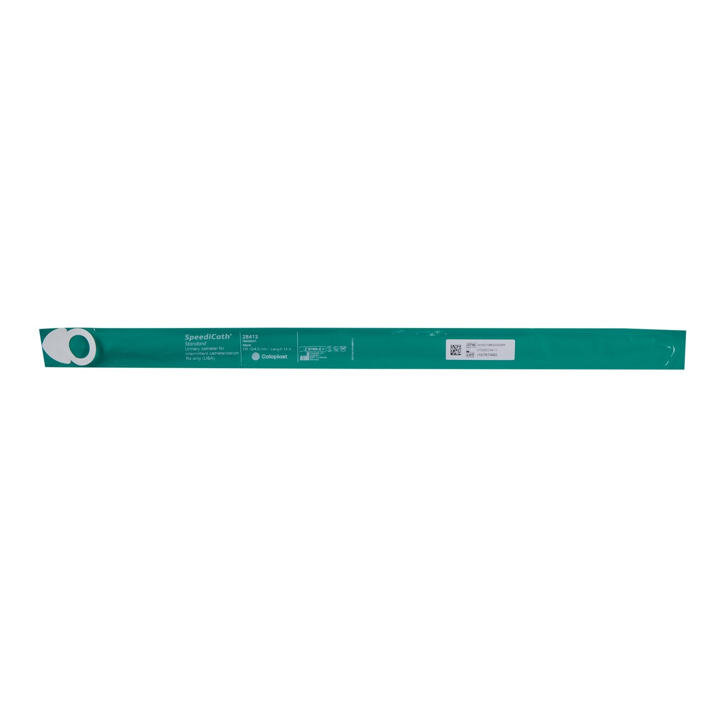 Coloplast SpeediCath® Hydrophillic Male Catheter, 12 Fr., Straight