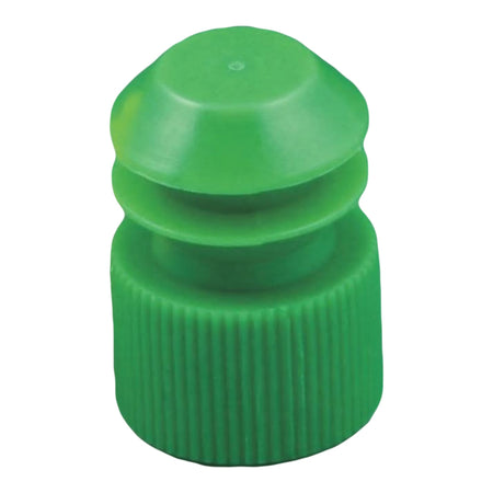 McKesson 177-118240G Tube Closure Flanged Plug Cap Green Polyethylene 1000 per Bag