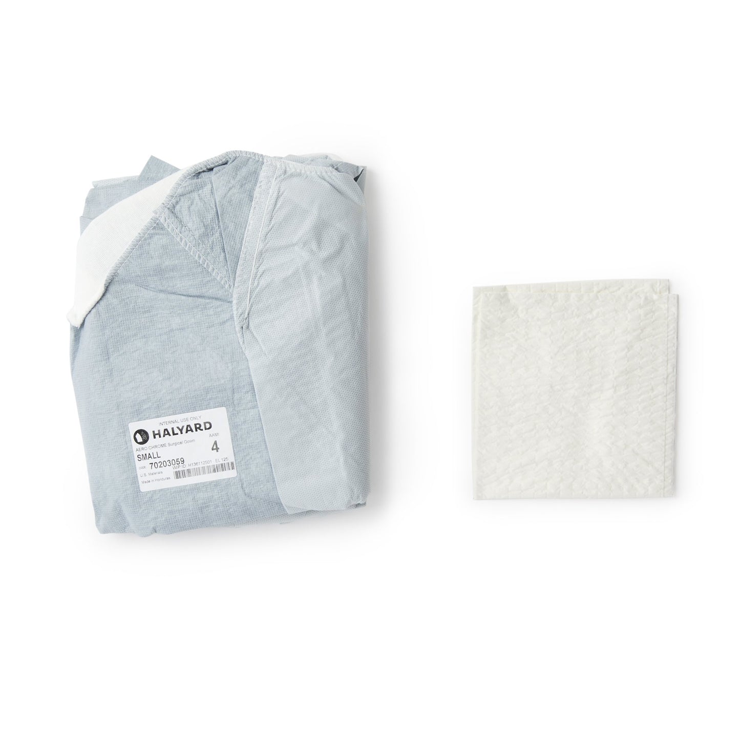 Aero Chrome Surgical Gown with Towel, Medium