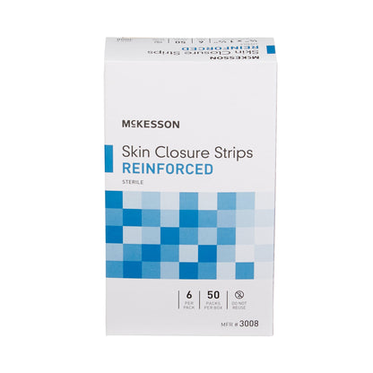 McKesson Skin Closure Reinforced Strip, ¼ X 1½ Inch