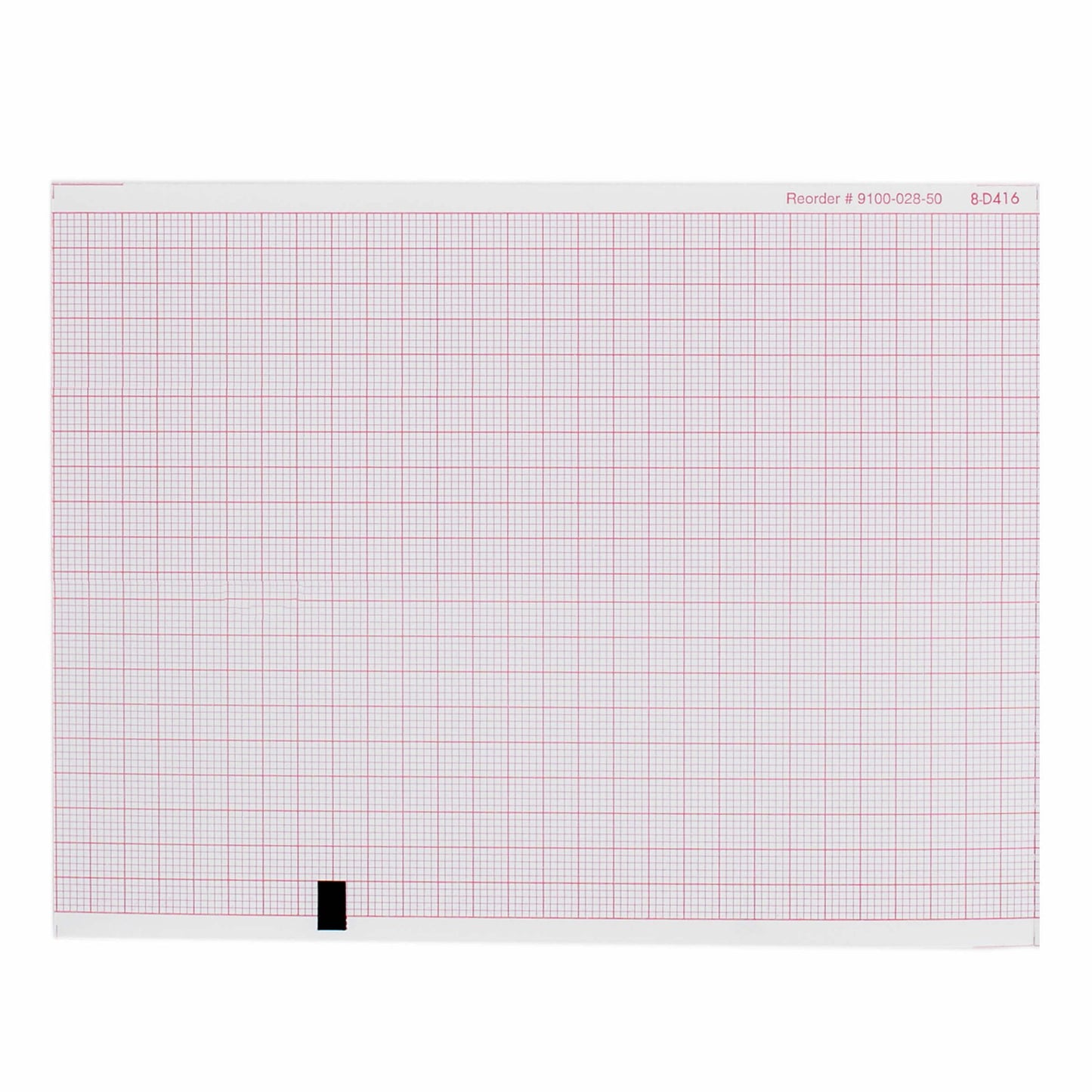Recording Chart Paper Z-Fold Red Grid