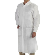 LabMates® Lab Coat, White, Medium