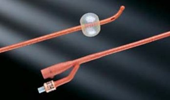 Bard 0102SI16 Bardex IC Foley Catheter, 16 Fr., Medium, 5 cc, Coude Tip