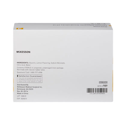 McKesson Oral Swabstick, Lemon Glycerin, Sterile