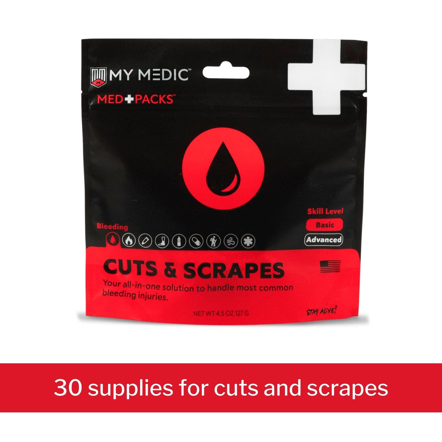 Med Packs™ First Aid Kit for Cuts, Scrapes – Injury Supplies in Portable Pouch