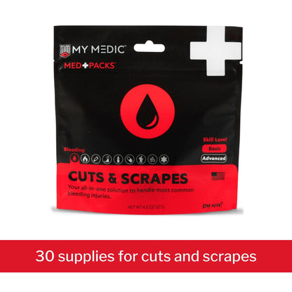 Med Packs™ First Aid Kit for Cuts, Scrapes – Injury Supplies in Portable Pouch