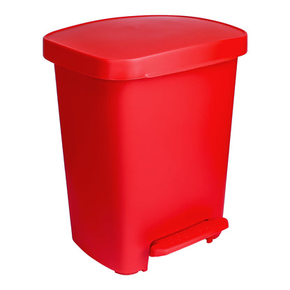 Trash Can McKesson 32 Quart / 8 gal. Red Plastic Rectangular