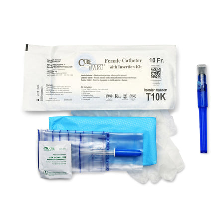 ConvaTec T10K Cure Twist Intermittent Catheter Kit, 10 Fr.