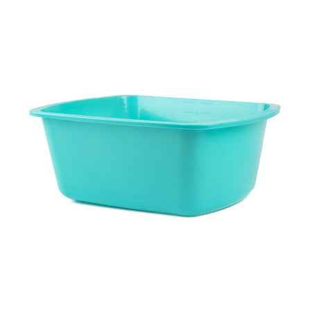 Medegen Medical Wash Basin, Rectangular, 7 Quart, Turquoise