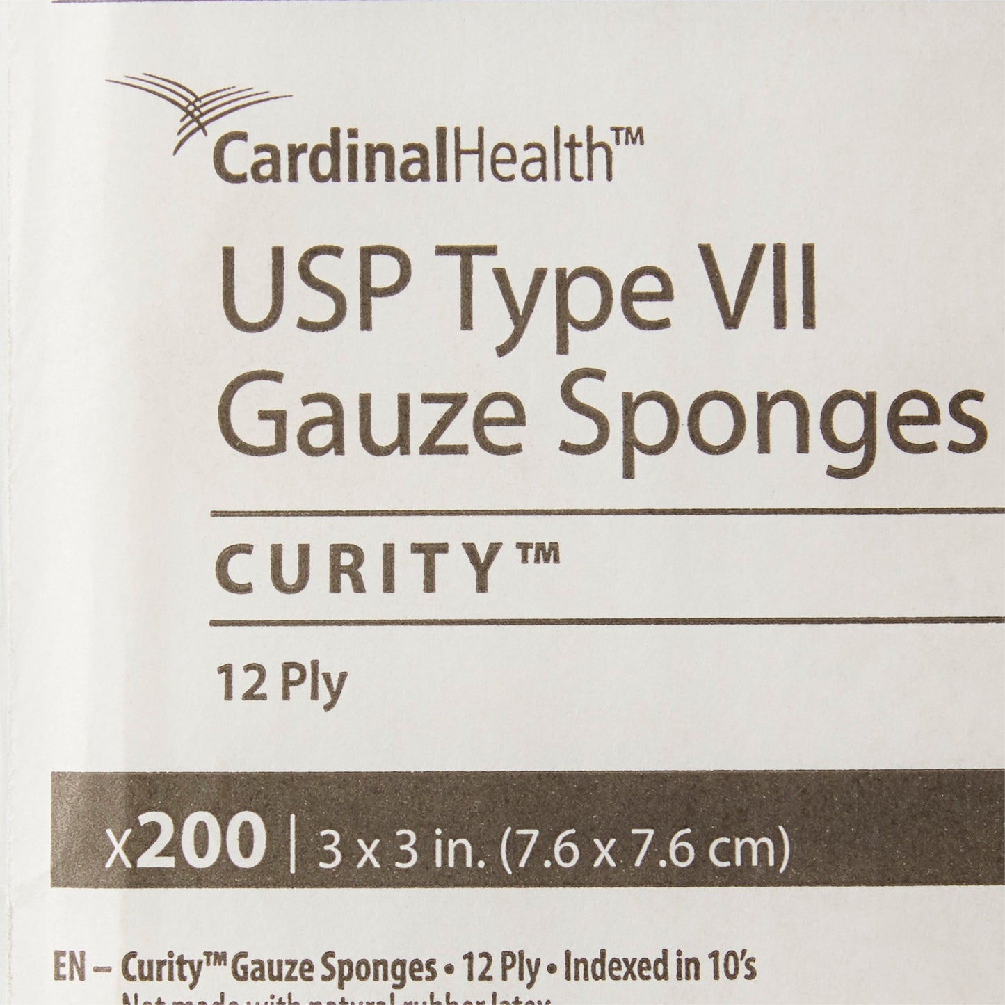 Curity™ USP Type VII Gauze Sponge, 3 x 3 Inch, 12-Ply