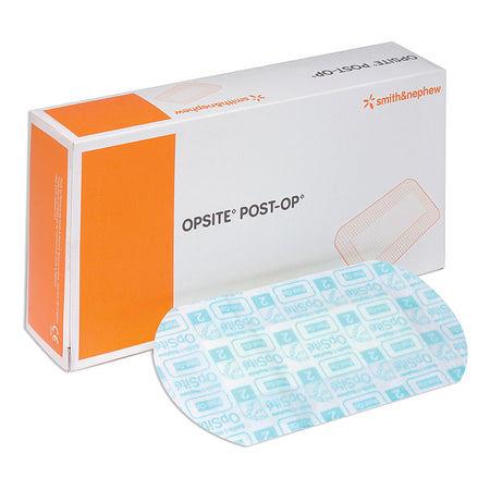 Smith & Nephew 66000714 OpSite Post Op Transparent Film Dressing with Pad, 4 x 10 Inch