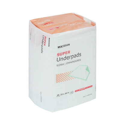 McKesson Super Moderate Absorbency Underpad, 23 x 36 Inch - 150 ct.