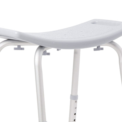 McKesson Aluminum Bath Bench Without Backrest, 15½ – 19½ Inch, Gray