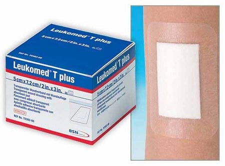 BSN 7238200 LeukomedT plus Transparent Film Dressing with Pad