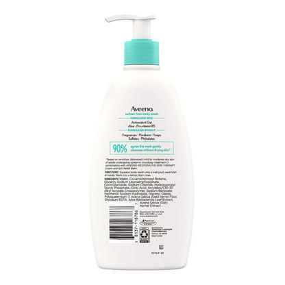 Body Wash Aveeno® Restorative Skin Therapy Liquid 18 oz. Pump Bottle Unscented