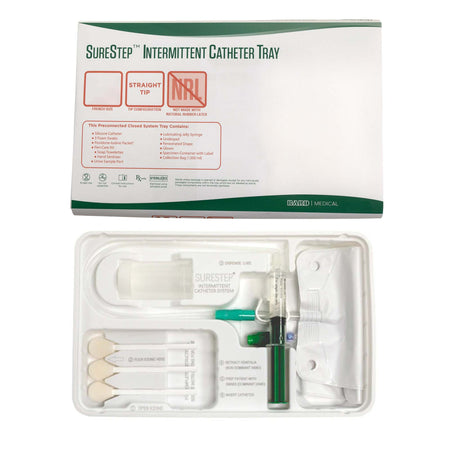 Bard INTS16 Surestep Intermittent Catheter Tray, 16 Fr, 16 Inch, Straight Tip