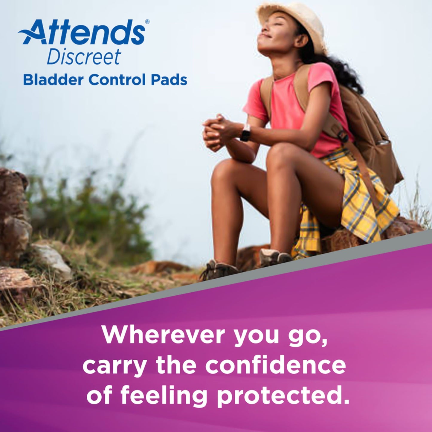 Attends® Discreet Women's Maximum Bladder Control Pad, 13-Inch Length