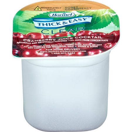 Lyons Magnus LLC 20160 Thick & Easy Clear Honey Consistency Cranberry Juice Thickened Beverage