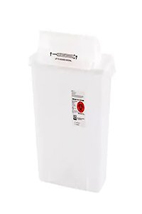 SharpStar™ In-Room™ Multi-purpose Sharps Container, 3 Gallon, 16½ x 13¾ x 6 Inch