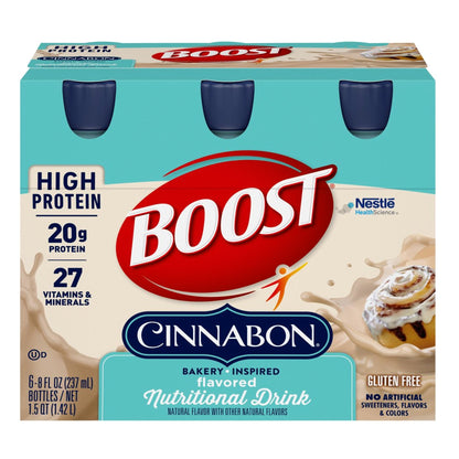 Boost® High Protein Cinnabon Complete Nutritional Drink, 8-ounce Bottle