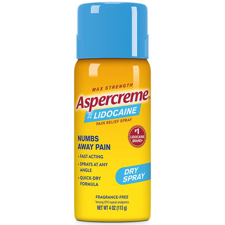Aventis Pharmaceuticals 4116705835 Aspercreme Max Lidocaine Topical Pain Relief, 4-ounce Spray