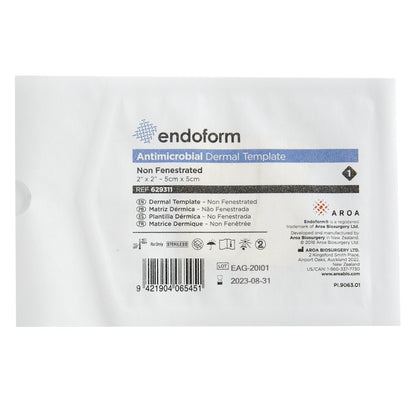 Silver Collagen Dressing with ECM Endoform® Antimicrobial 2 X 2 Inch Square Sterile