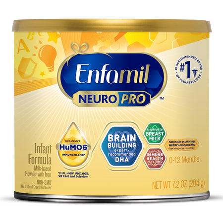 Mead Johnson 897229 Infant Formula Enfamil NeuroPro Unflavored 7.2 oz. Can Powder Milk-Based