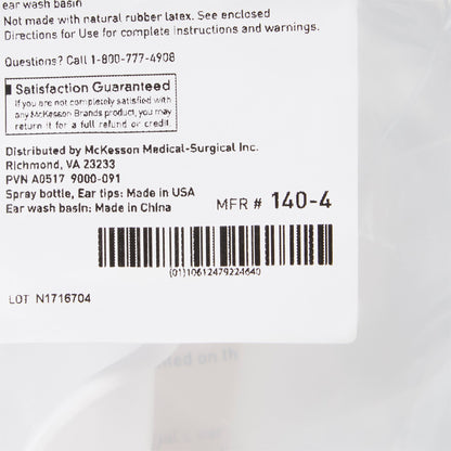 McKesson Ear Wash System Kit with Rigid Tube and 23 Ear Tips