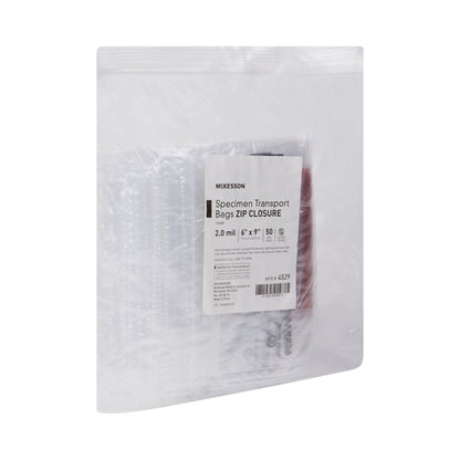 McKesson Specimen Transport Bag, Zip Closure, 6 x 9 Inch