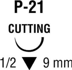 Covidien SL1644G Polysorb Polyester Absorbable Suture with Needle, Reverse Cutting Braided