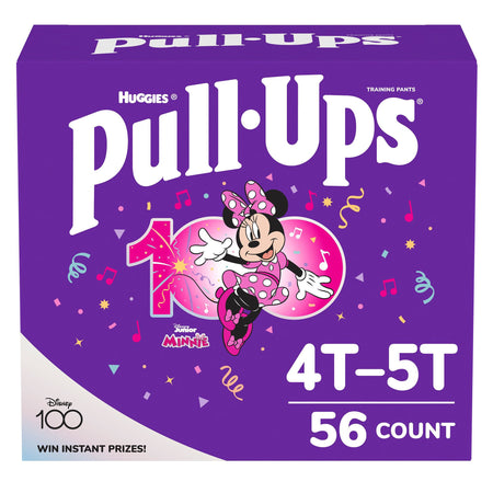 Kimberly-Clark 53636 Pull-Ups Learning Designs for Girls, Size 6, 4T – 5T