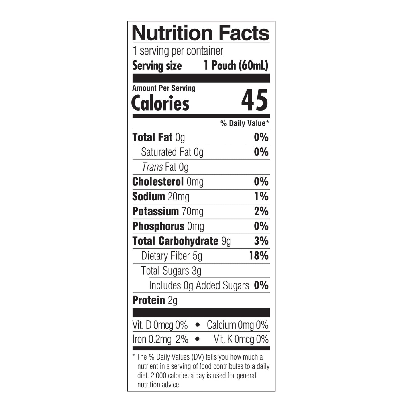 Tube Feeding Formula Banatrol® TF Unflavored Liquid 60 mL Pouch